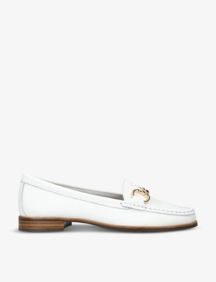 KG KURT GEIGER: Matilda horsebit-trim leather loafers