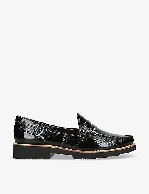 KG KURT GEIGER: Melody patent-leather loafers