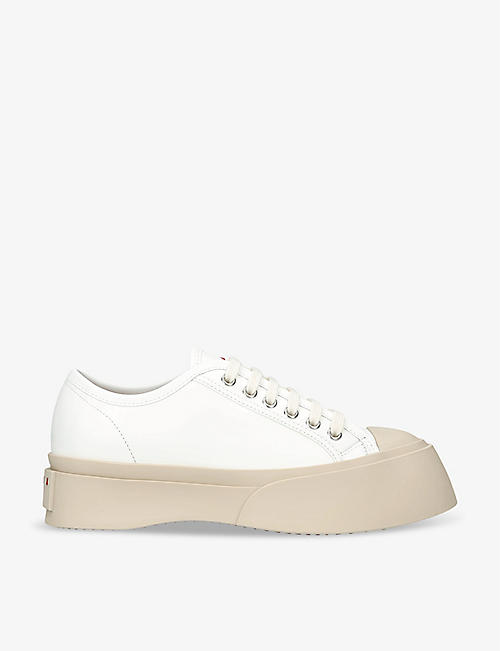 MARNI: Pablo platform-sole leather low-top trainers