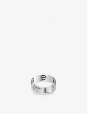 Cartier Womens White Gold Love 18ct White-gold Ring