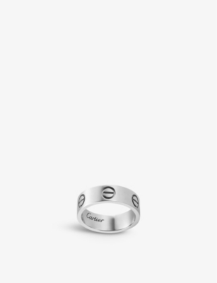 CARTIER LOVE platinum ring Selfridges