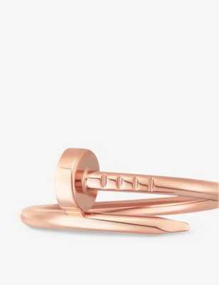 Shop Cartier Womens Rose Gold Juste Un Clou Small 18ct Rose-gold Ring