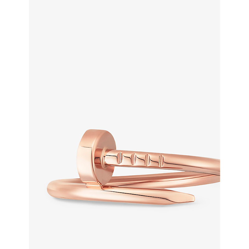 Shop Cartier Womens Rose Gold Juste Un Clou Small 18ct Rose-gold Ring