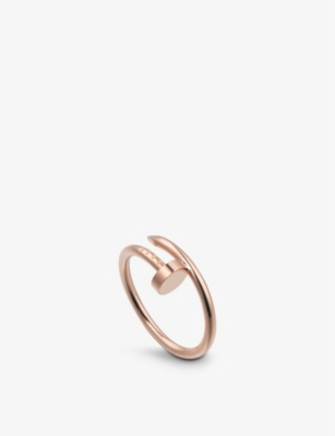 CARTIER Juste un Clou small 18ct rose gold ring Selfridges