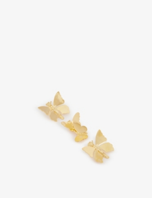 Lelet Ny Womens Gold Allegra Stainless-steel Hairclips Set Of Three