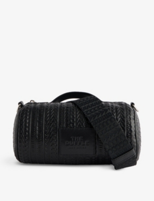 Shop Marc Jacobs The Monogram Debossed Duffle Bag In Black