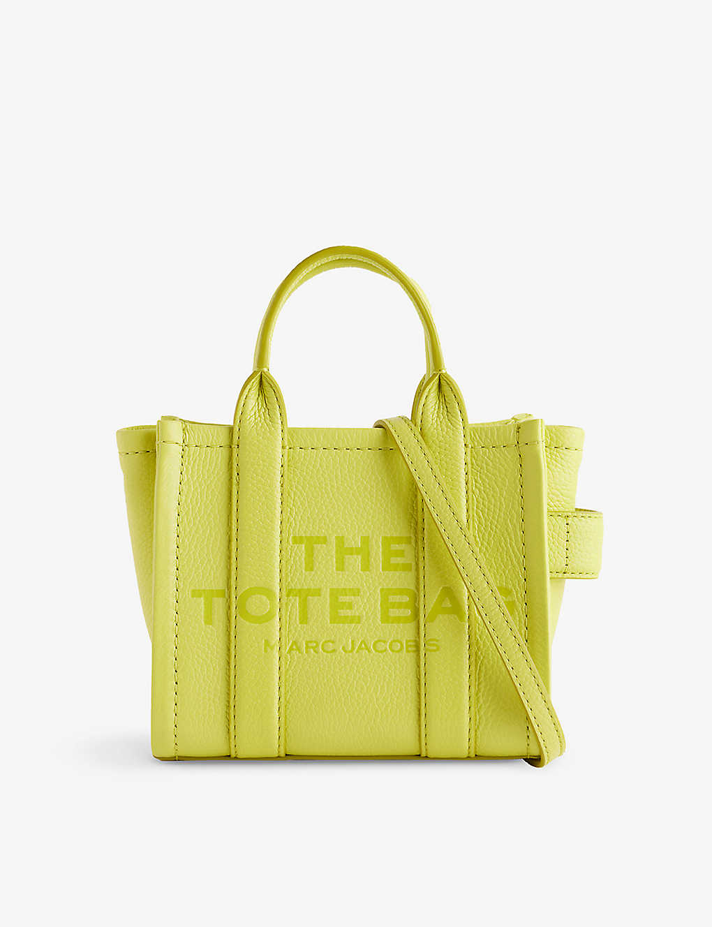 Marc Jacobs Womens Limoncello The Leather Mini Tote Bag