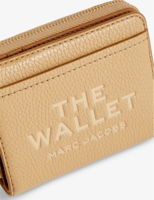 Shop Marc Jacobs Womens Camel Mini Compact Leather Wallet