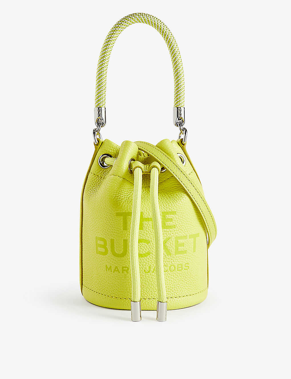 Marc Jacobs Womens Lime The Leather Mini Bucket Bag In Limoncello