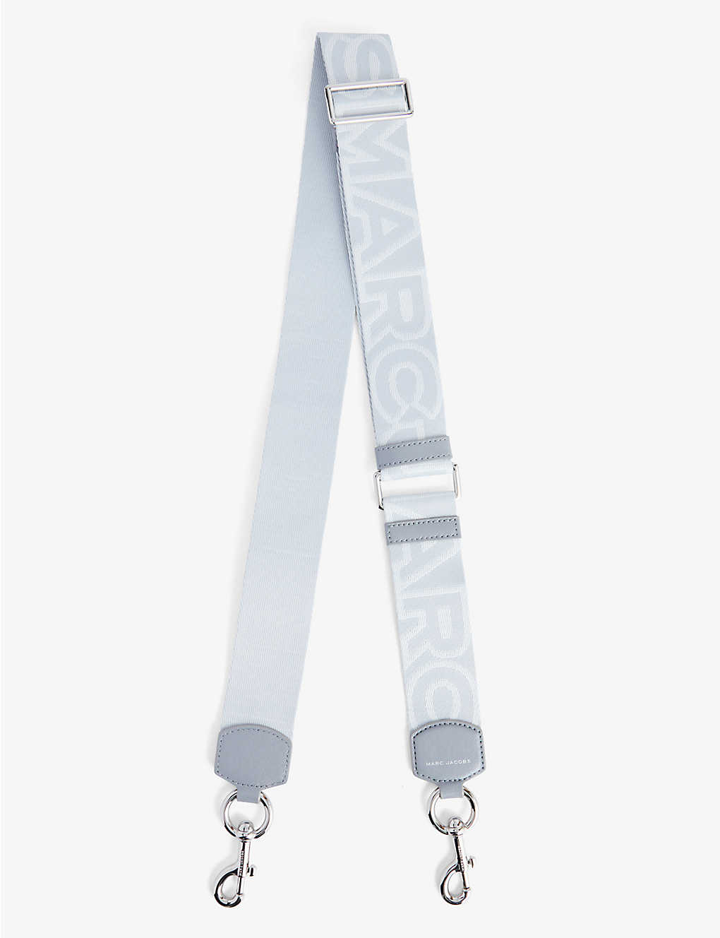 Marc Jacobs Wolf Grey Multi The Strap Branded Woven Strap
