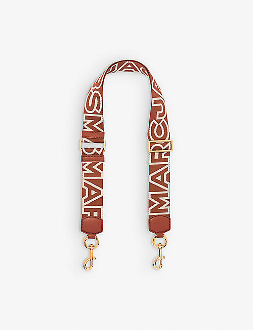 MARC JACOBS: Logo-print adjustable woven strap
