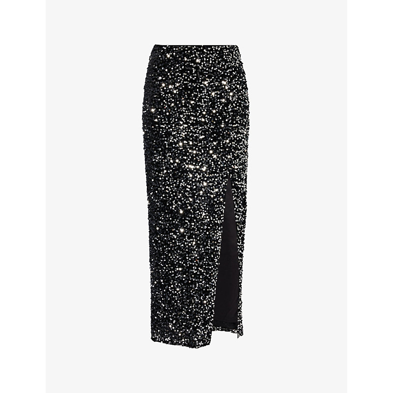 4th & Reckless Celio Sequin-embellished Woven Midi Skirt In Multi