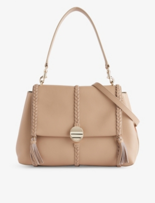 Chloé Chloe Womens Nomad Beige Penelope Medium Leather Shoulder Bag