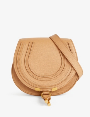 Shop Chloé Chloe Womens Light Tan Marcie Small Leather Cross-body Bag