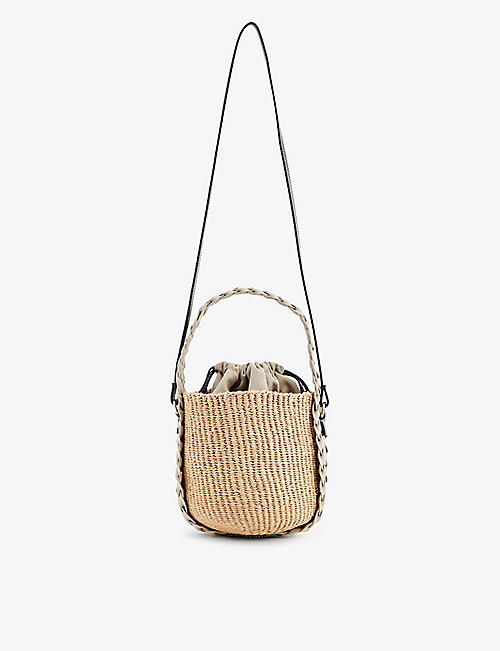 CHLOE: Woody small paper basket bag