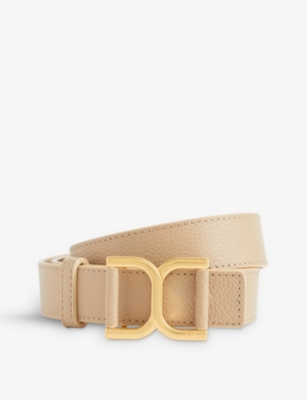 Chloé Marcie Leather Belt In Brown