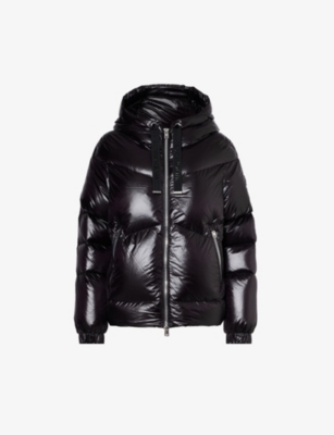 Woolrich Nylon Down Jacket In Black