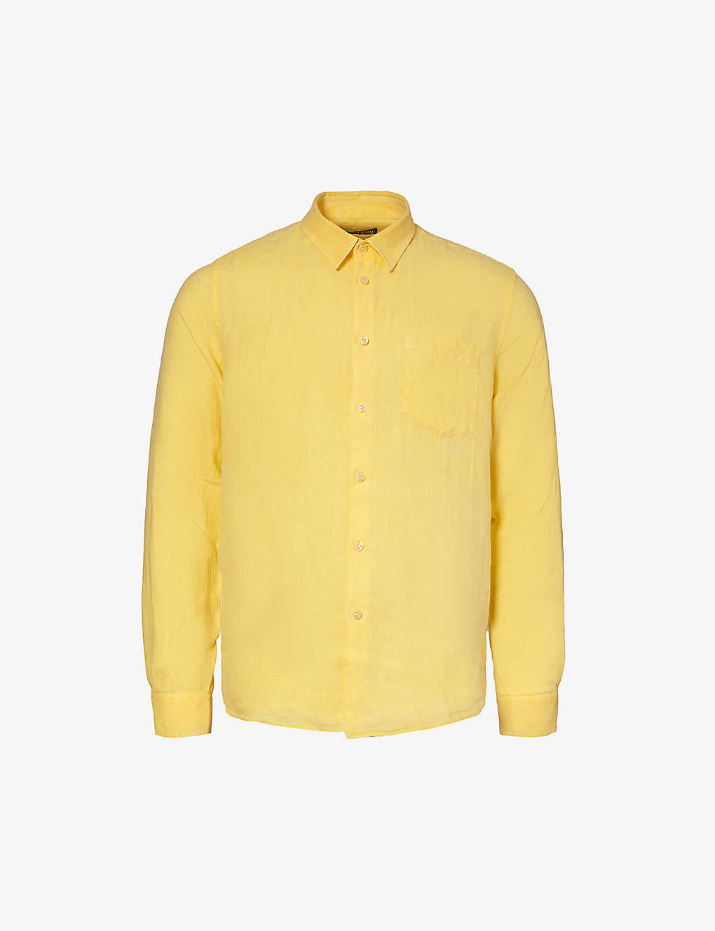 Vilebrequin Mens Genet Caroubis Brand-embroidered Regular-fit Linen Shirt