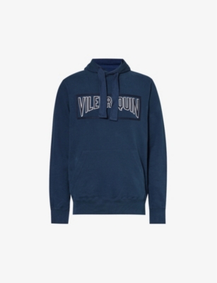 Vilebrequin Martin Brand-appliqué Cotton-jersey Hoody In Bleu Marine