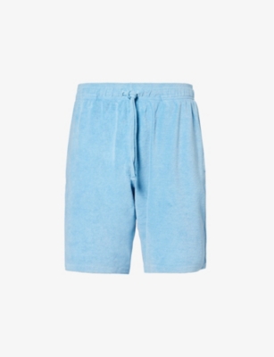 Shop Vilebrequin Bermuda Elasticated-waist Cotton-blend Shorts In Source