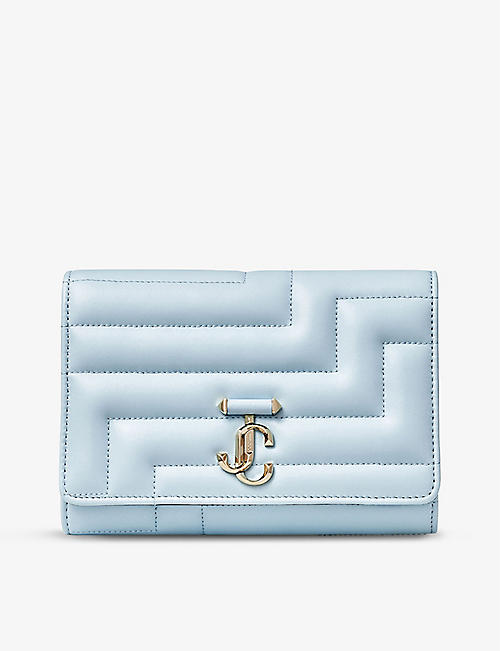 JIMMY CHOO: Avenue quilted-leather clutch bag