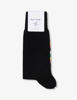 PAUL SMITH: Carter Topping ribbed-trim cotton-blend socks