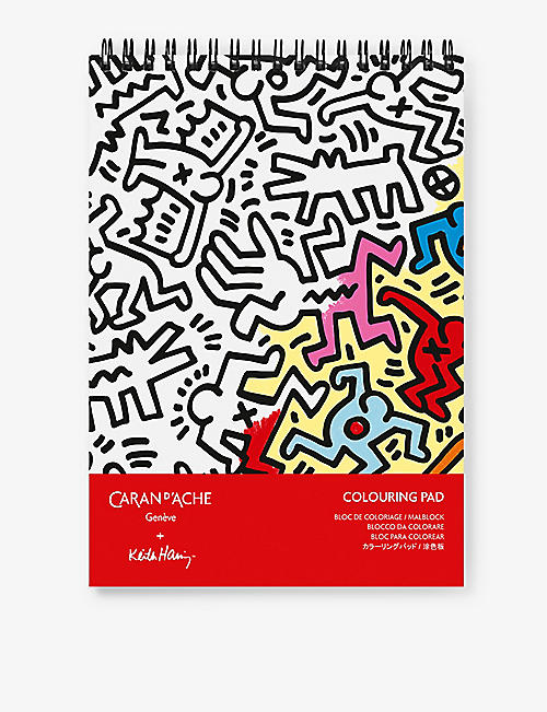 CARAN DACHE: Caran d'Ache x Keith Haring special-edition A5 colouring pad