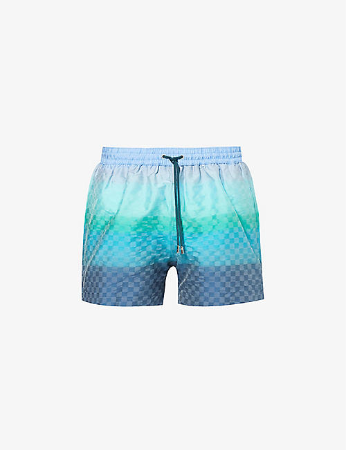 PAUL SMITH: Gradient graphic-print swim shorts