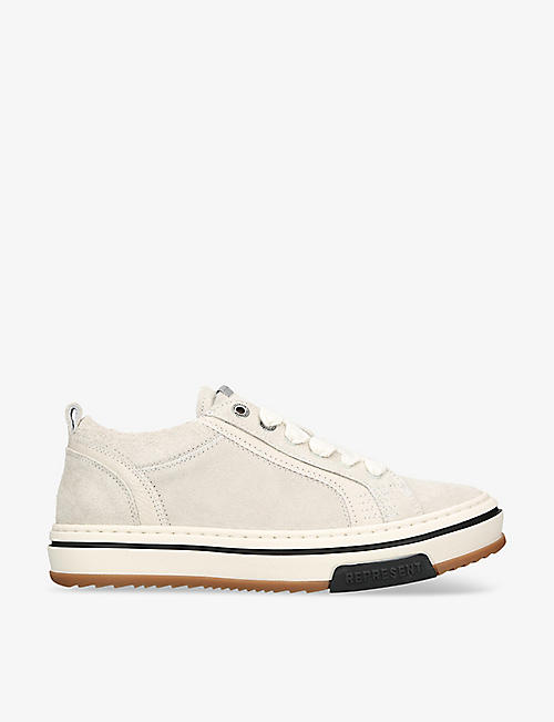 REPRESENT: HTN chunky-lace woven low-top trainers