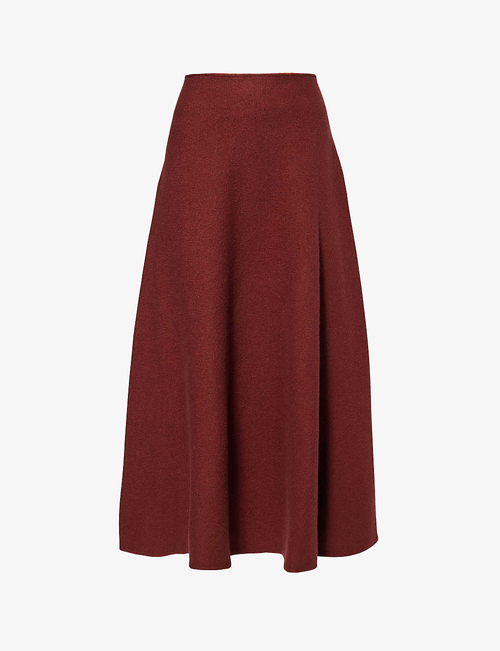 Jil Sander Womens Sumac Asymmetric Mid-rise Wool Midi Skirt