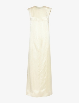 CAMILLA AND MARC: Myah side-split satin maxi dress