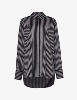 CAMILLA AND MARC: Cassius striped cotton shirt