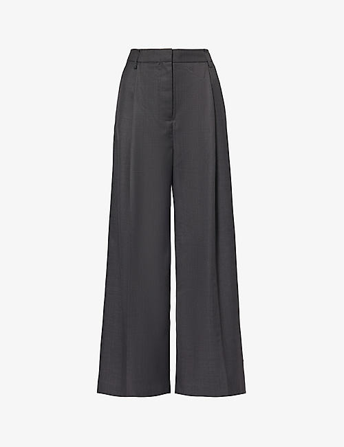 CAMILLA AND MARC: Atlanta wide-leg high-rise woven-blend trousers