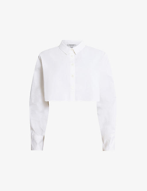 ALLSAINTS: Averie relaxed-fit organic-cotton shirt