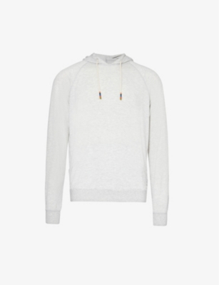 Paul Smith Mens White Harry Relaxed-fit Stretch-jersey Hoody