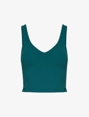 VUORI - Yosemite brand-patch stretch-woven bra