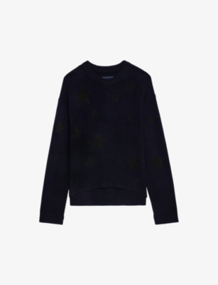 ZADIG&VOLTAIRE: Markus star-intarsia cashmere-blend jumper