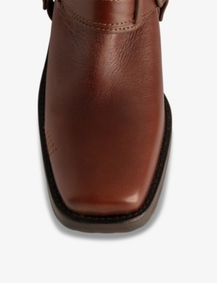 ZADIG&VOLTAIRE: Igata metal-chain leather ankle boots