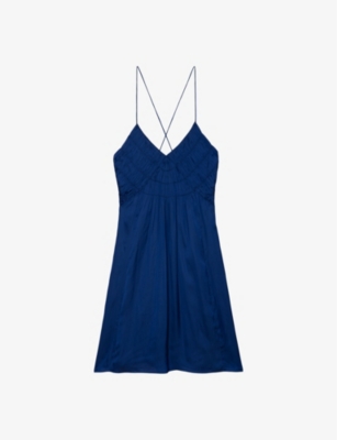 ZADIG&VOLTAIRE: Rayonna V-neck recycled-polyester mini dress
