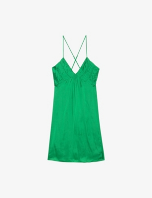ZADIG&VOLTAIRE: Rayonna V-neck recycled-polyester mini dress