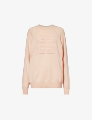 GIVENCHY Logo appliqu relaxed fit cashmere knitted jumper