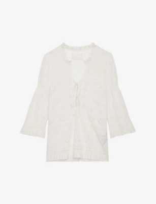 Zadig & Voltaire Taho Jumper In Ecru