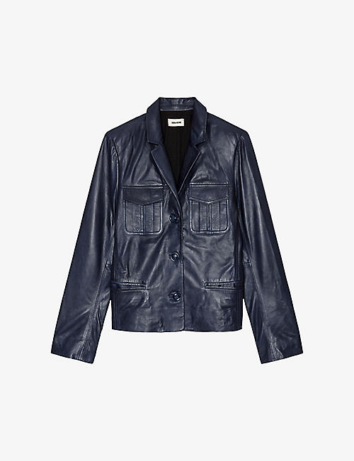 ZADIG&VOLTAIRE: Liams patch-pocket leather jacket