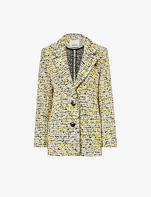 ISABEL MARANT: Etienne tweed-textured wool-blend jacket