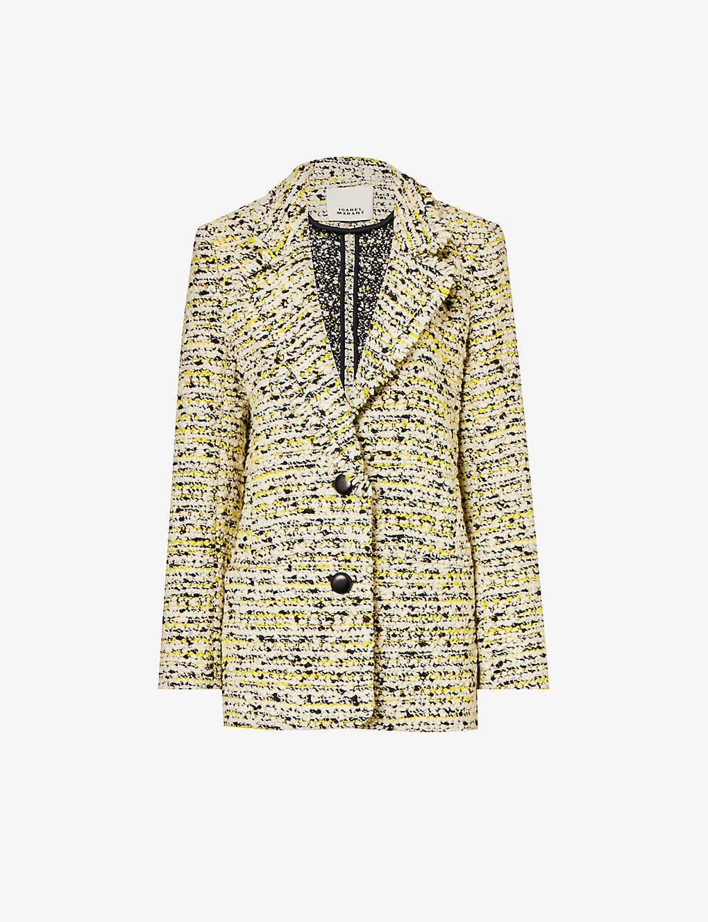 Isabel Marant Womens Ecru Etienne Tweed-textured Wool-blend Jacket In Cream