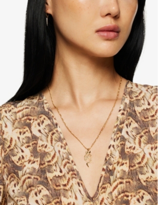 Shop Celeste Starre Kundalini Awakening 18ct Yellow Gold-plated Brass Pendant Necklace