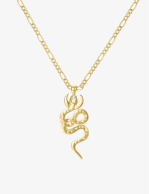 Celeste Starre Womens Gold Kundalini Awakening 18ct Yellow Gold-plated Brass Pendant Necklace