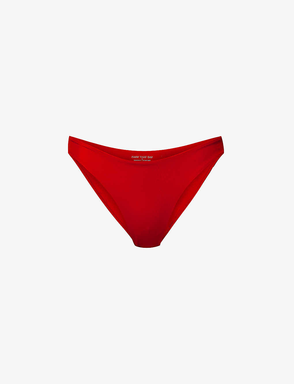Away That Day Womens Red Portofino Recycled Polyamide-blend Bikini Bottoms