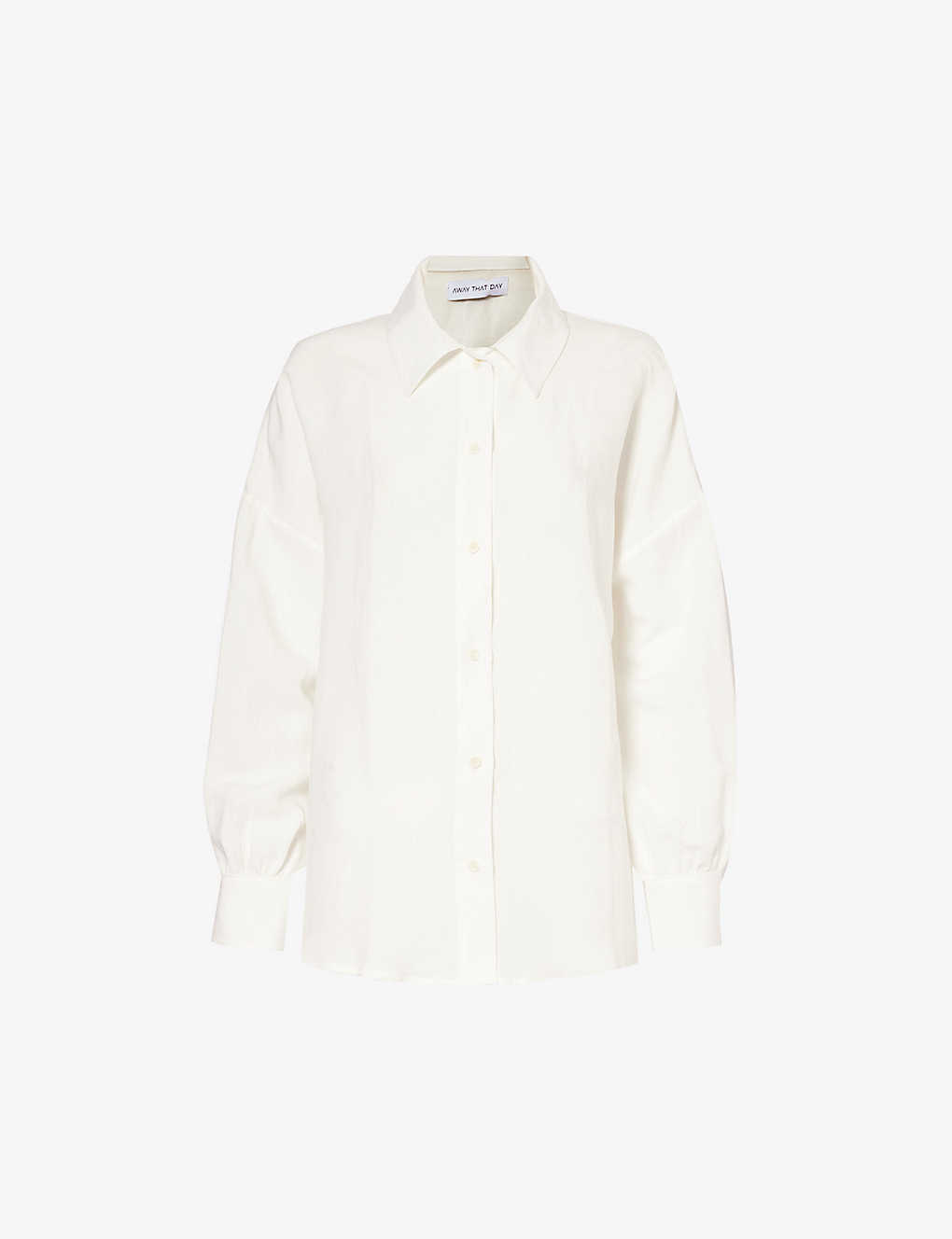 Away That Day Womens Ivory Maldives Woven Shirt In White