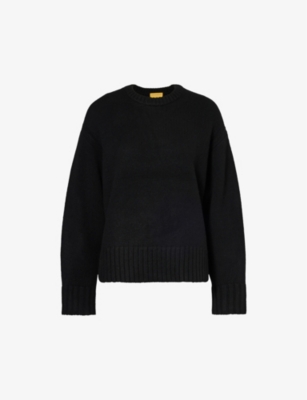 Guest In Residence Crew-neck Sweater In Cashmere In Black